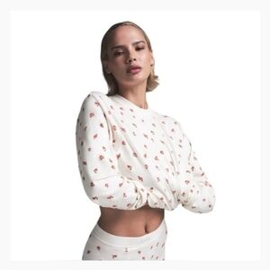 SKIMS BOYFRIEND MUSHROOM PRINT LONG SLEEVE T SHIRT M